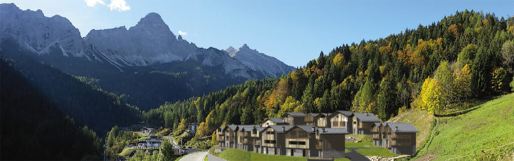 appartamenti a cibiana, vista montagne sassonero